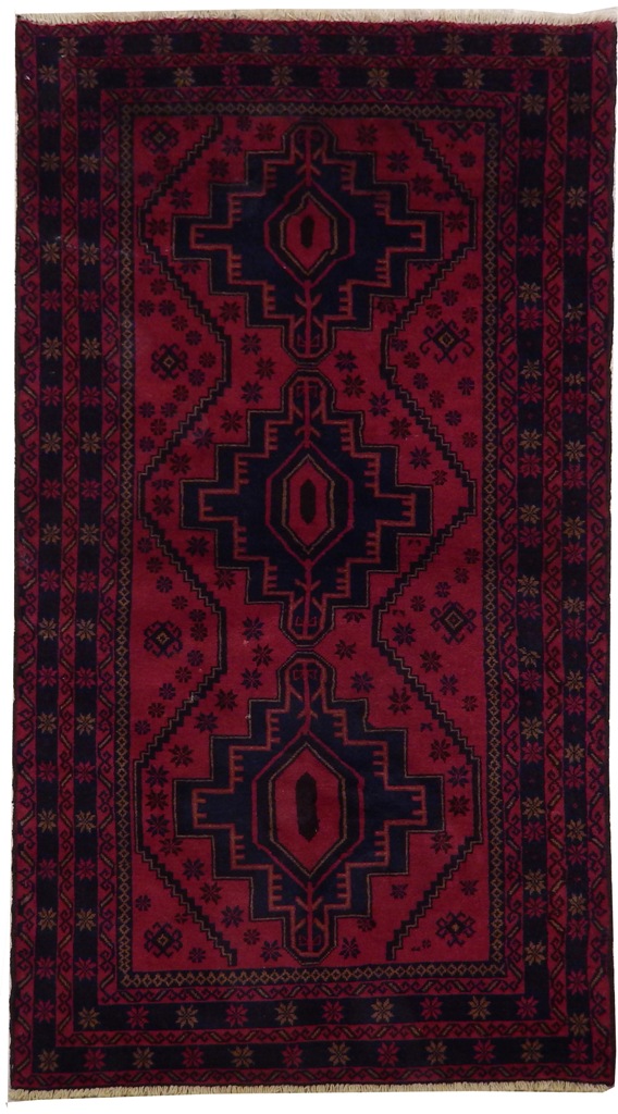 3' x 6' Hand Knotted  Tribal  Rug