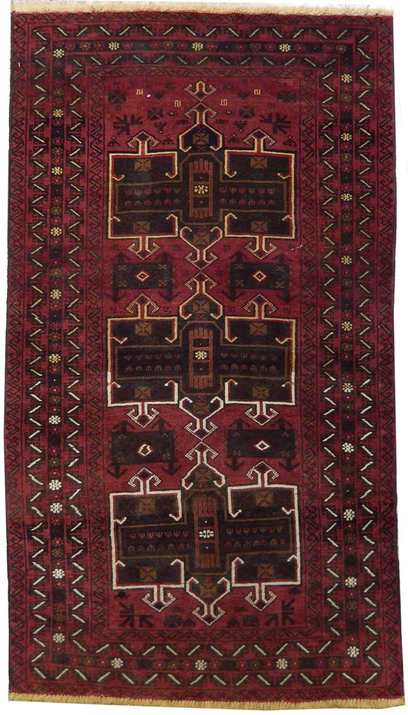 4' x 6' Hand Knotted  Tribal  Rug