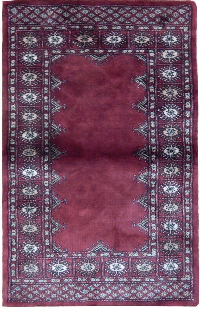 3' x 4' Hand Knotted  Bokhara Rug