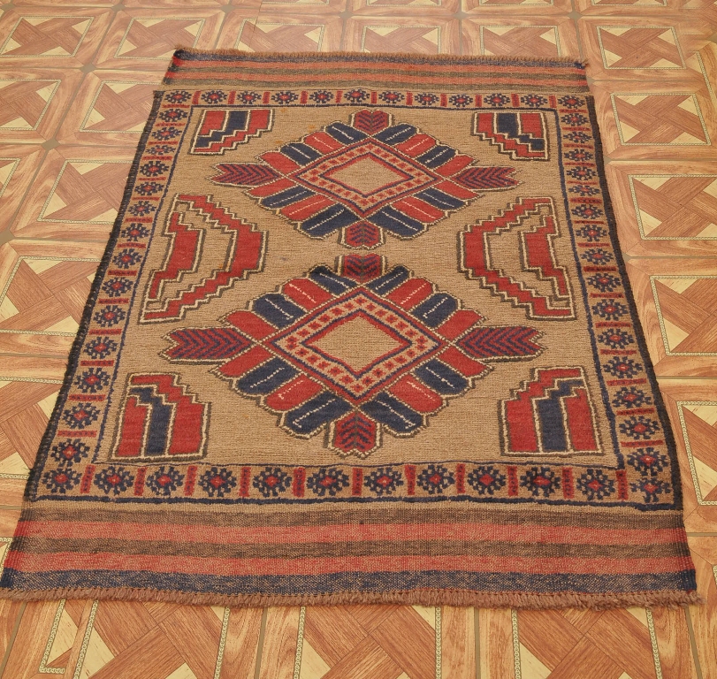 3' x 4' Hand Knotted  Tribal  Rug