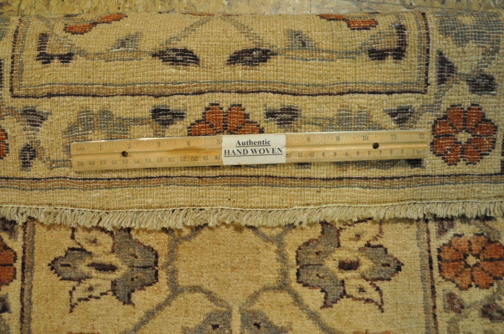 back of the rug -Authenticity of the weave HANDMADE  Area Rug